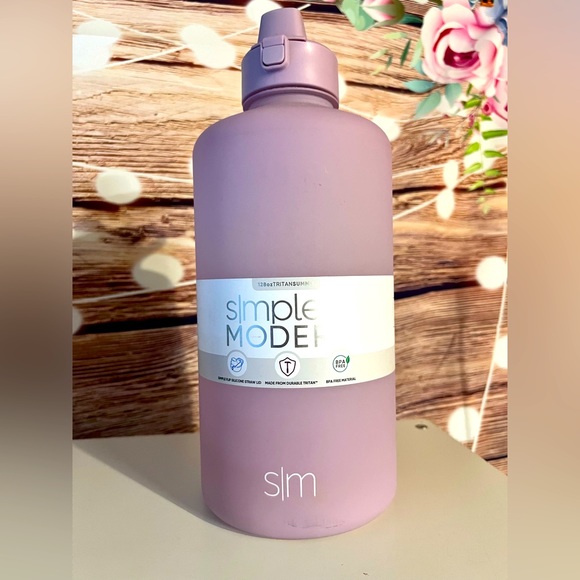 Other - Simple Modern 1 Gallon 128oz Water Bottle with Straw Lid & Ounce Markers